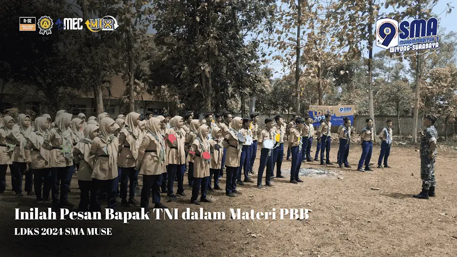 Inilah Pesan Bapak TNI dalam Materi PBB LDKS Muse