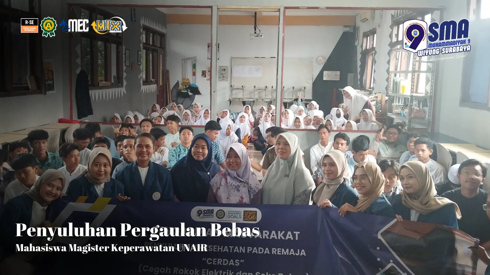 Mahasiswa S2 Keperawatan UNAIR Memberikan Penyuluhan Kesehatan Pada Remaja SMA Muse